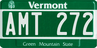 VT license plate AMT272