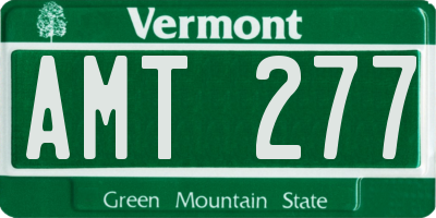 VT license plate AMT277