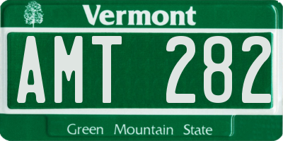 VT license plate AMT282