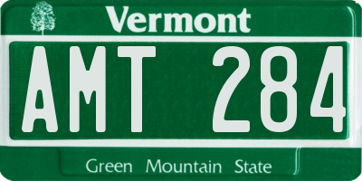 VT license plate AMT284