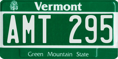 VT license plate AMT295