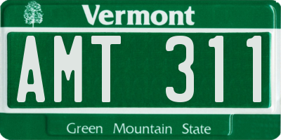 VT license plate AMT311