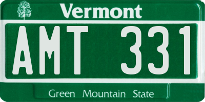 VT license plate AMT331