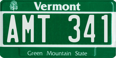 VT license plate AMT341