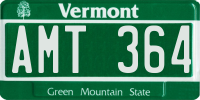 VT license plate AMT364