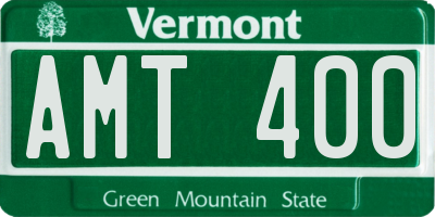 VT license plate AMT400