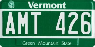 VT license plate AMT426