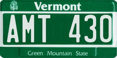 VT license plate AMT430