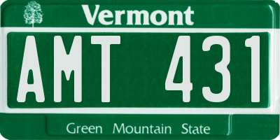 VT license plate AMT431