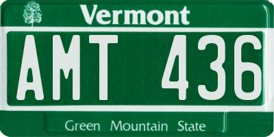 VT license plate AMT436