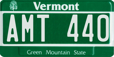 VT license plate AMT440