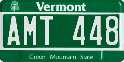 VT license plate AMT448