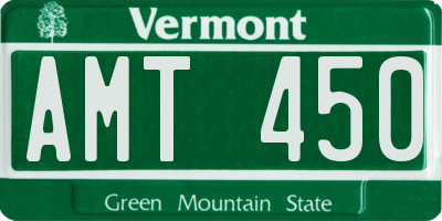 VT license plate AMT450