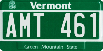 VT license plate AMT461