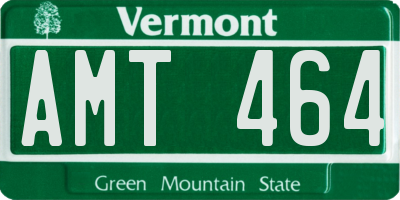 VT license plate AMT464