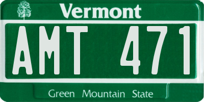 VT license plate AMT471