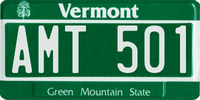 VT license plate AMT501