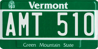 VT license plate AMT510