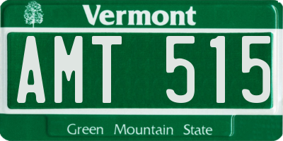 VT license plate AMT515