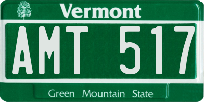 VT license plate AMT517