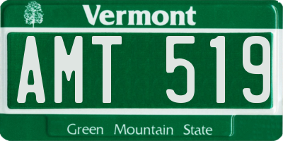 VT license plate AMT519