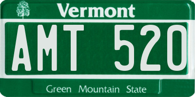 VT license plate AMT520