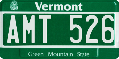 VT license plate AMT526