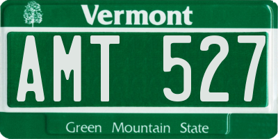 VT license plate AMT527