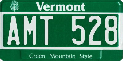 VT license plate AMT528