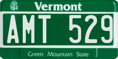 VT license plate AMT529