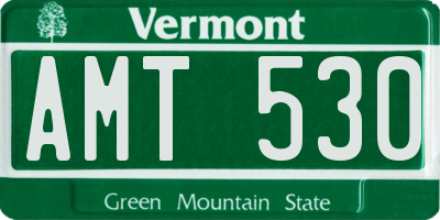 VT license plate AMT530