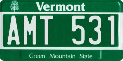 VT license plate AMT531