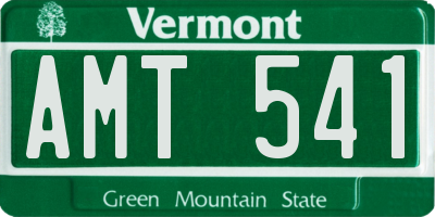 VT license plate AMT541