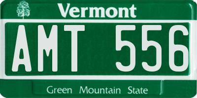 VT license plate AMT556