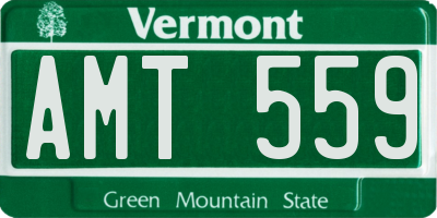 VT license plate AMT559