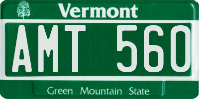 VT license plate AMT560