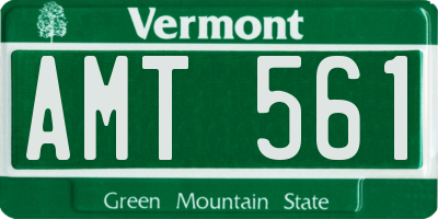VT license plate AMT561