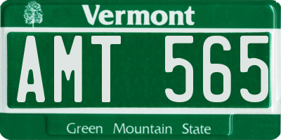 VT license plate AMT565