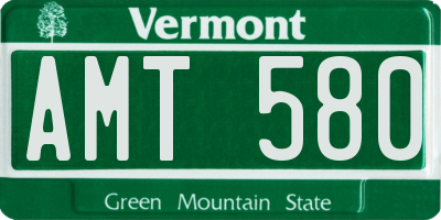 VT license plate AMT580