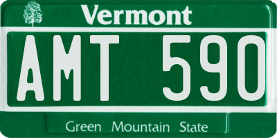 VT license plate AMT590