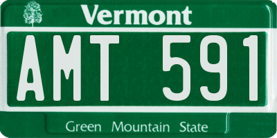 VT license plate AMT591