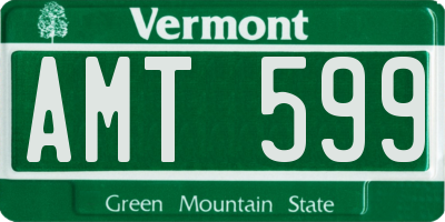 VT license plate AMT599