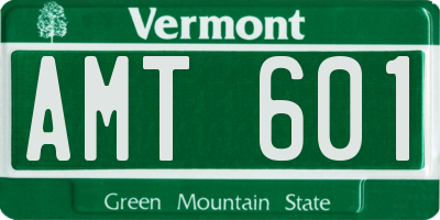 VT license plate AMT601