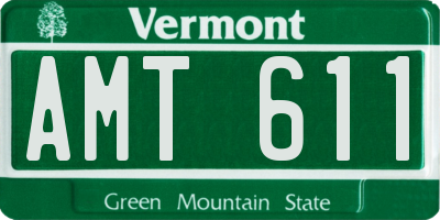 VT license plate AMT611