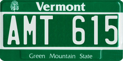 VT license plate AMT615
