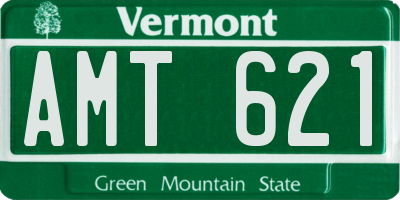 VT license plate AMT621