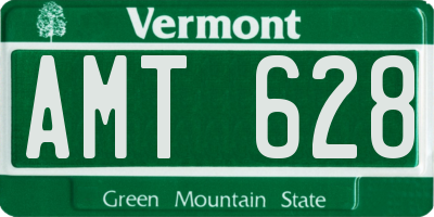 VT license plate AMT628