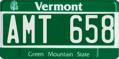 VT license plate AMT658