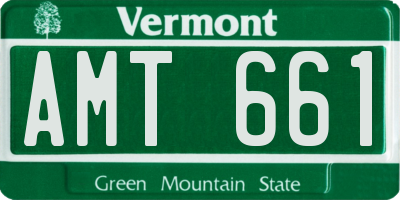 VT license plate AMT661