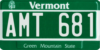 VT license plate AMT681